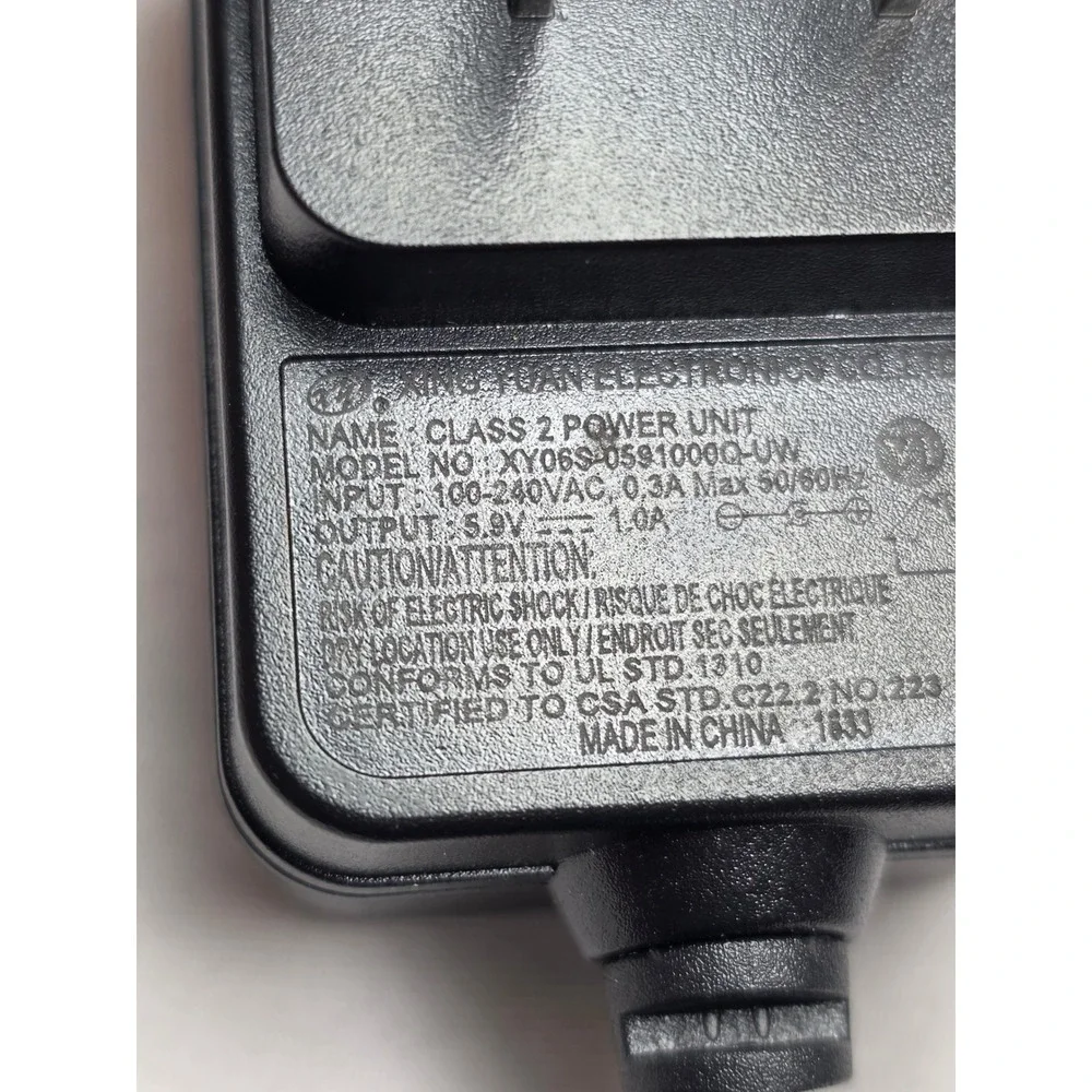 Smart Sketcher Projector AC Power Adapter 5.9V 1.0A XY06S-0591000Q-UW Wall Plug